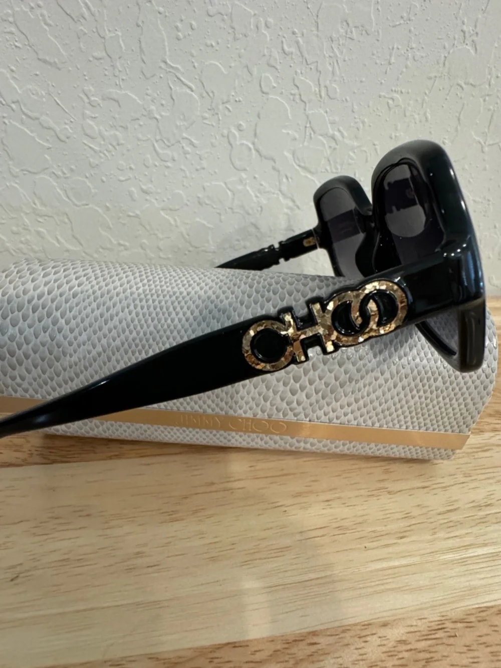 Jimmy Choo SAMMI/G 8079O Black Square Sunglasses 55mm P0328